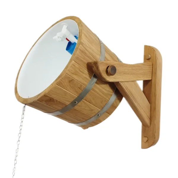 Pouring tub 15l, made of oak