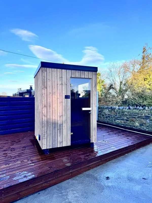 2 Person Dark Sauna - Nebelgrau