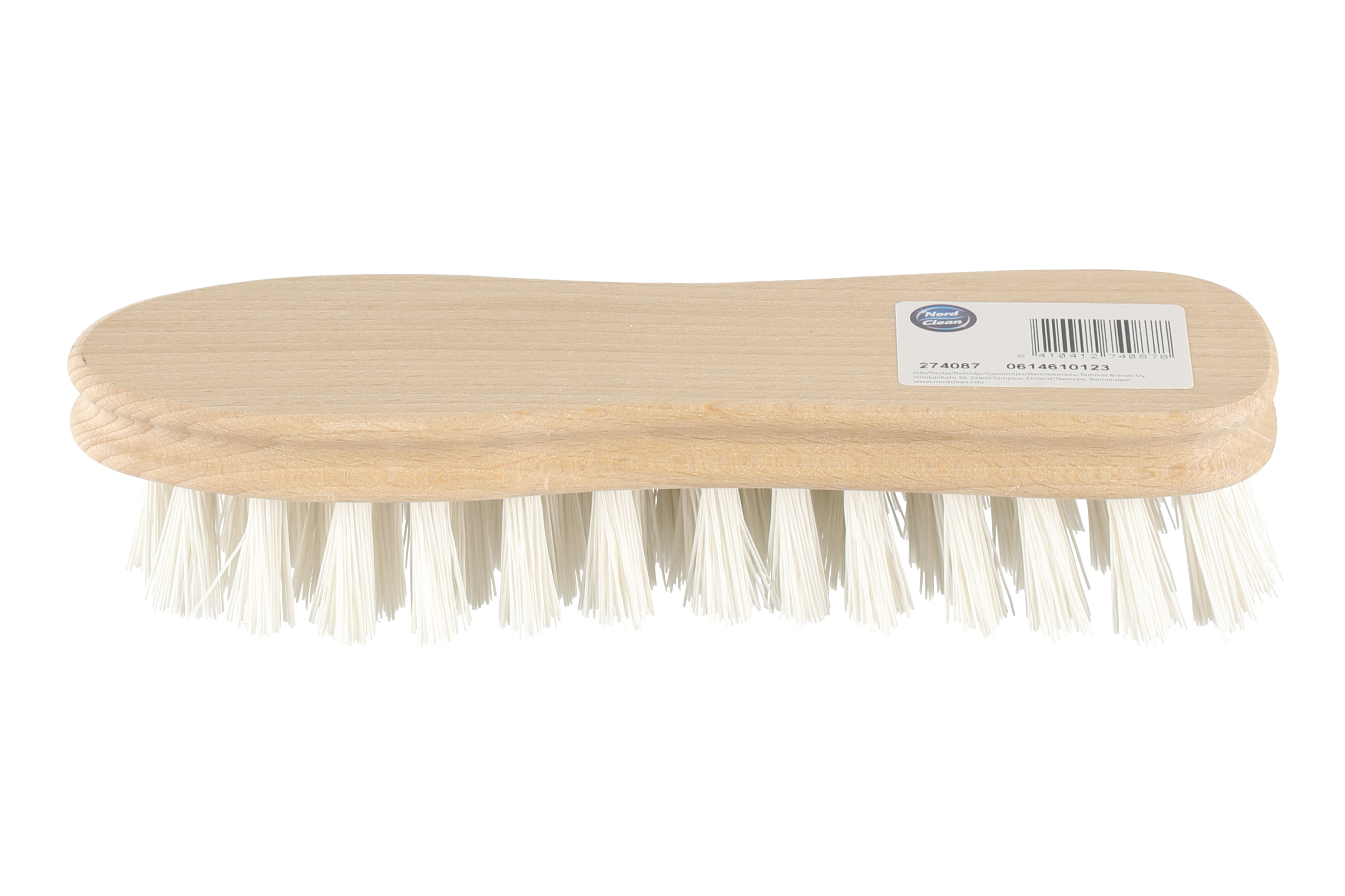 Wooden scrubbing brush