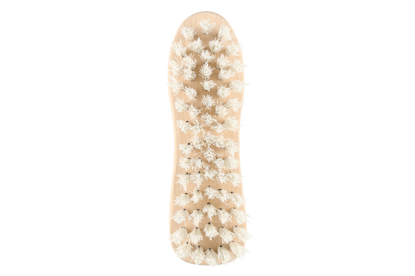 Wooden scrubbing brush