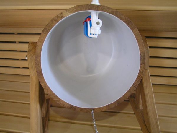 Pouring tub 20l, made of oak