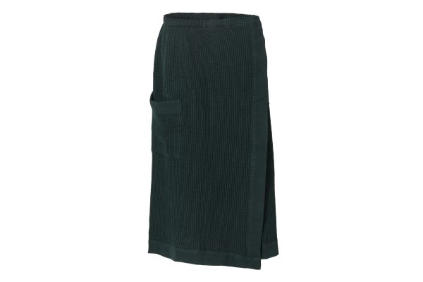 Waist towel Kenno 70x145 cm black/dark green