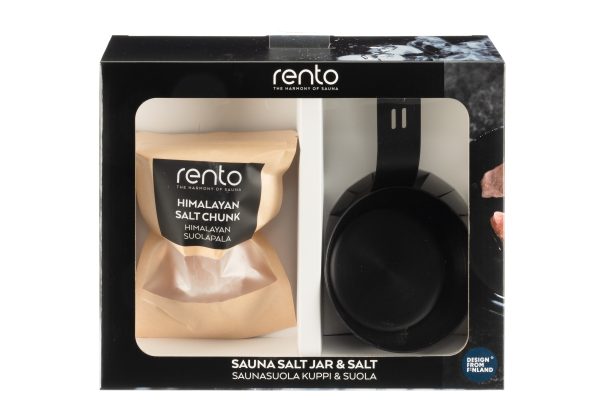 Rento Gift pack sauna salt jar and salt