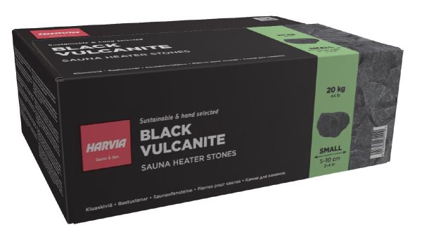 Harvia Black Vulcanite Stones 5-10cm