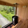 Outdoor Sauna ''Anthracite''Interior Display