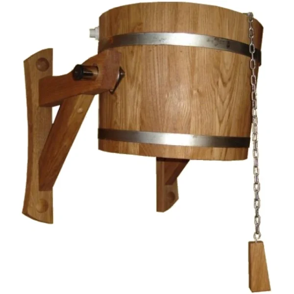 Pouring tub 20l, made of oak