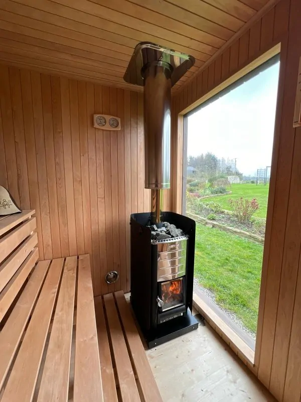 Woodburning Sauna Unit - Nebelgrau