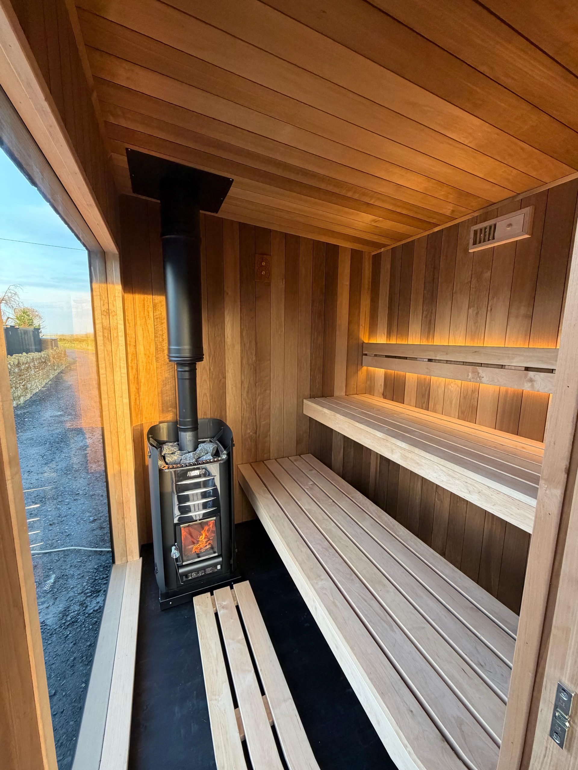 Outdoor Sauna Chill - Woodburner - Image 3